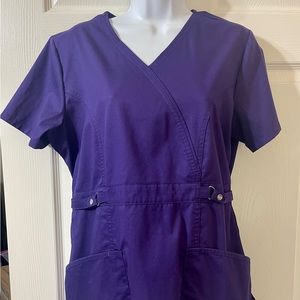 Cherokee luxe purple scrub set medium